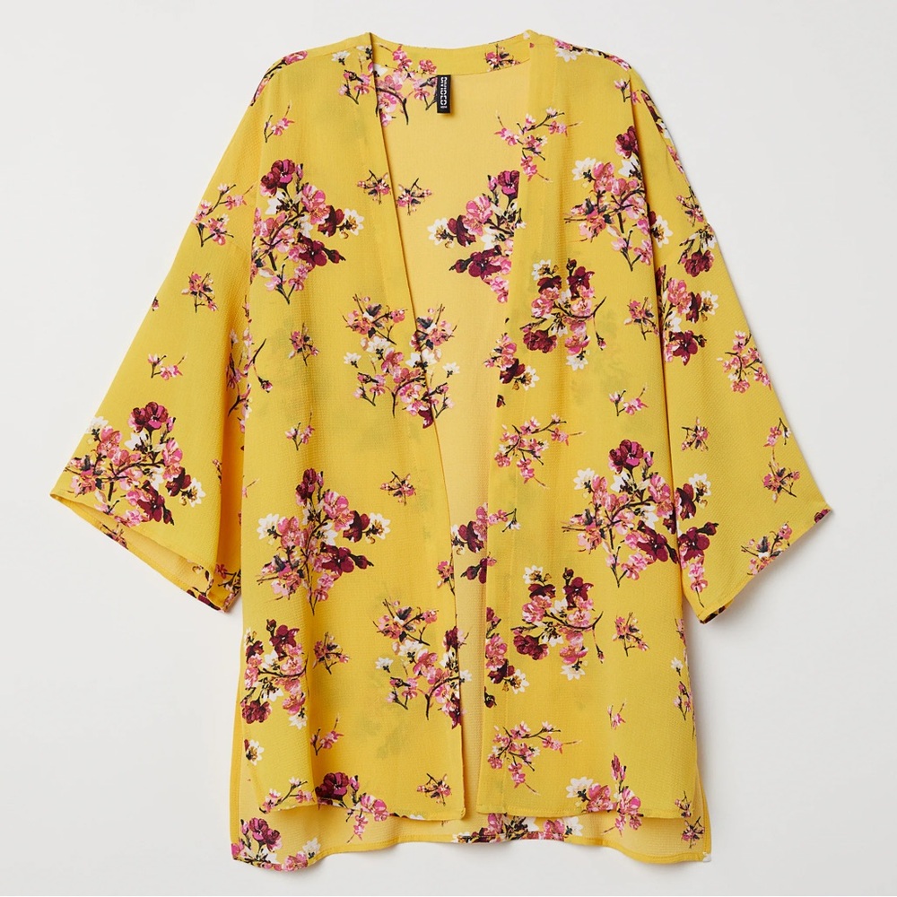 H&M Floral Kimono Cardigan